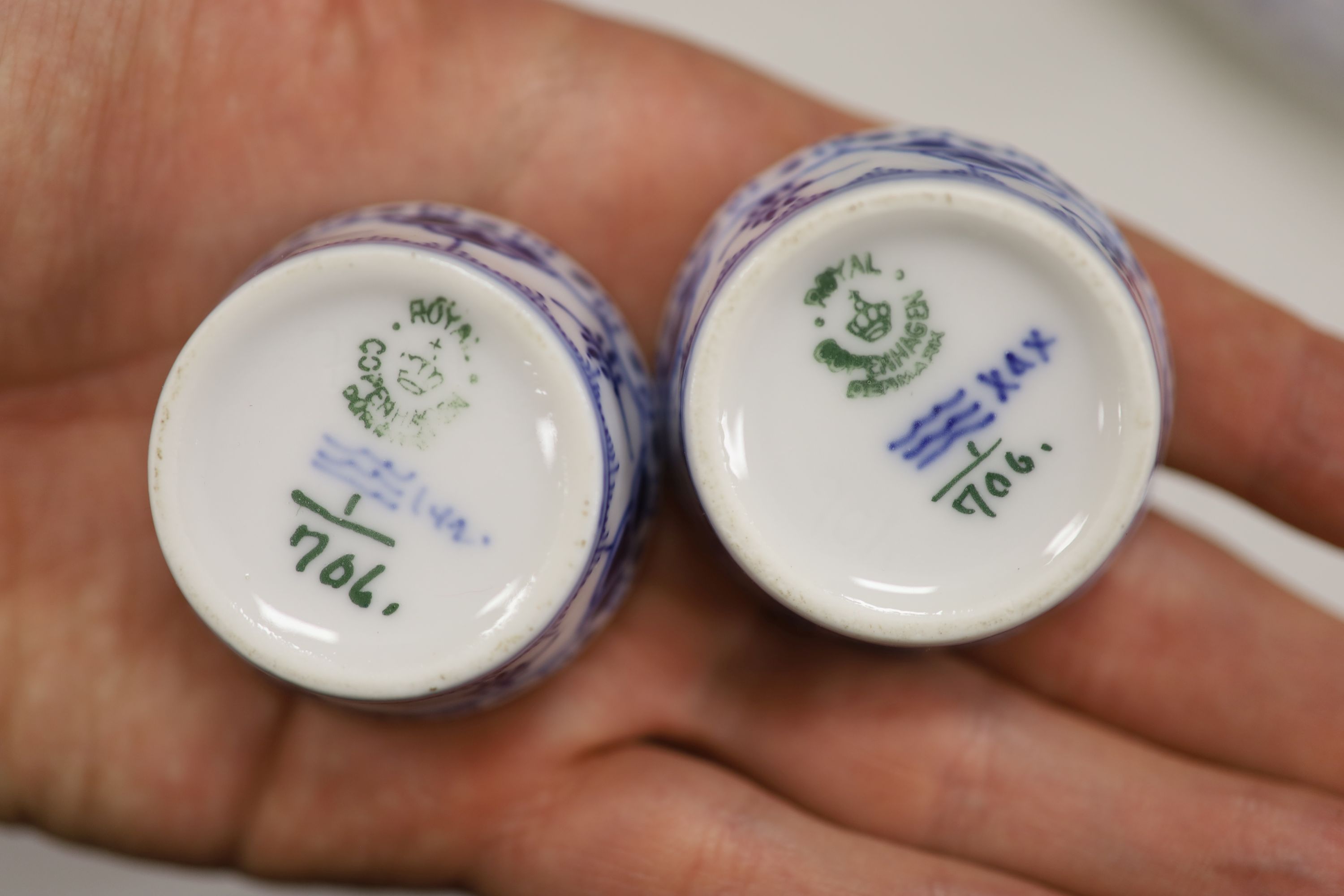 A Royal Copenhagen onion pattern part dinner service